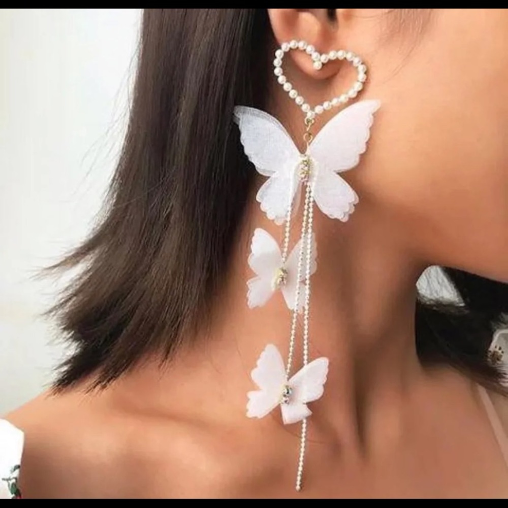 Long Butterfly Earrings